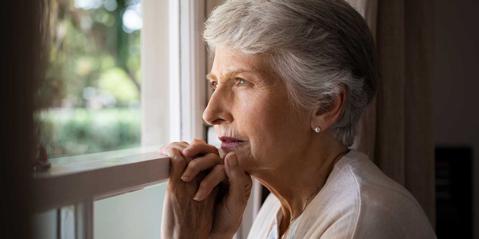 Women looking out the window