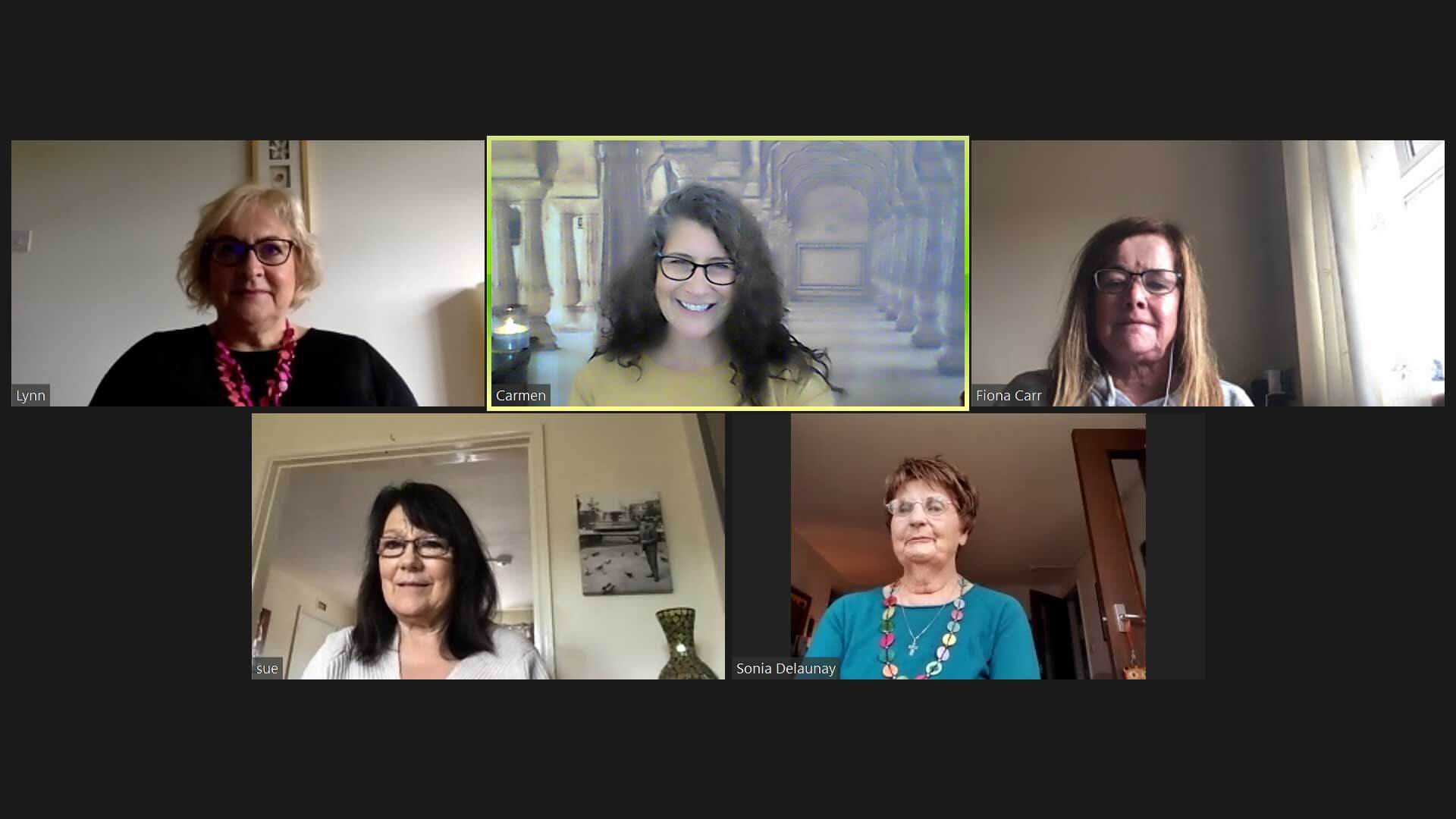 Number of people on a zoom call