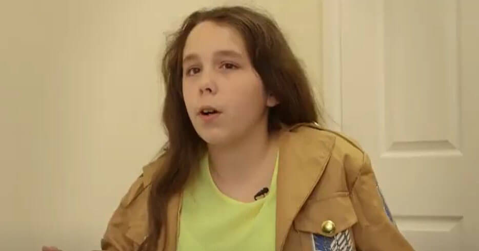 Young carer looking at the camera