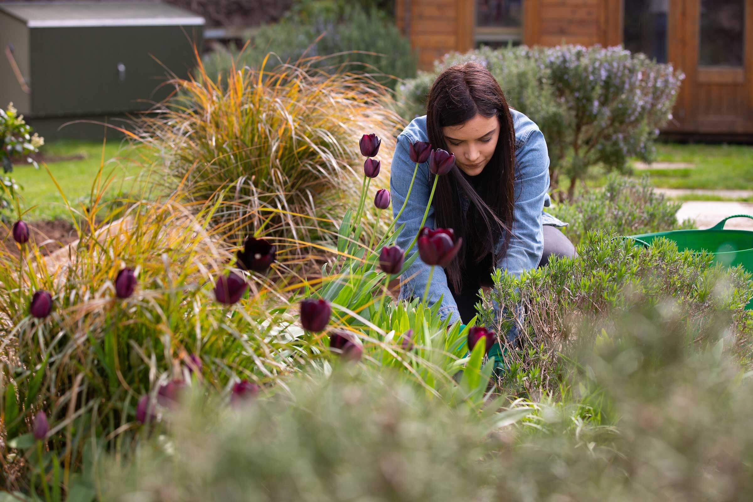 Girl gardening 