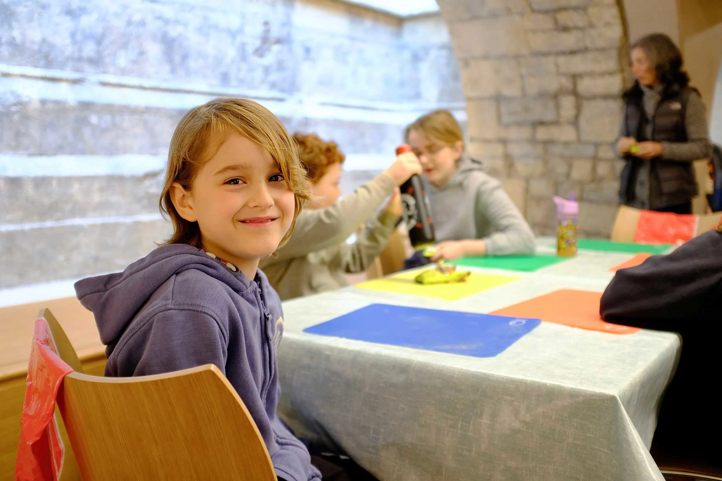 Young carer smiling at the camera