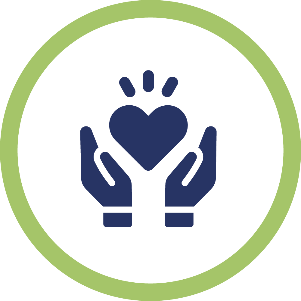 Icon of hands cupping a heart